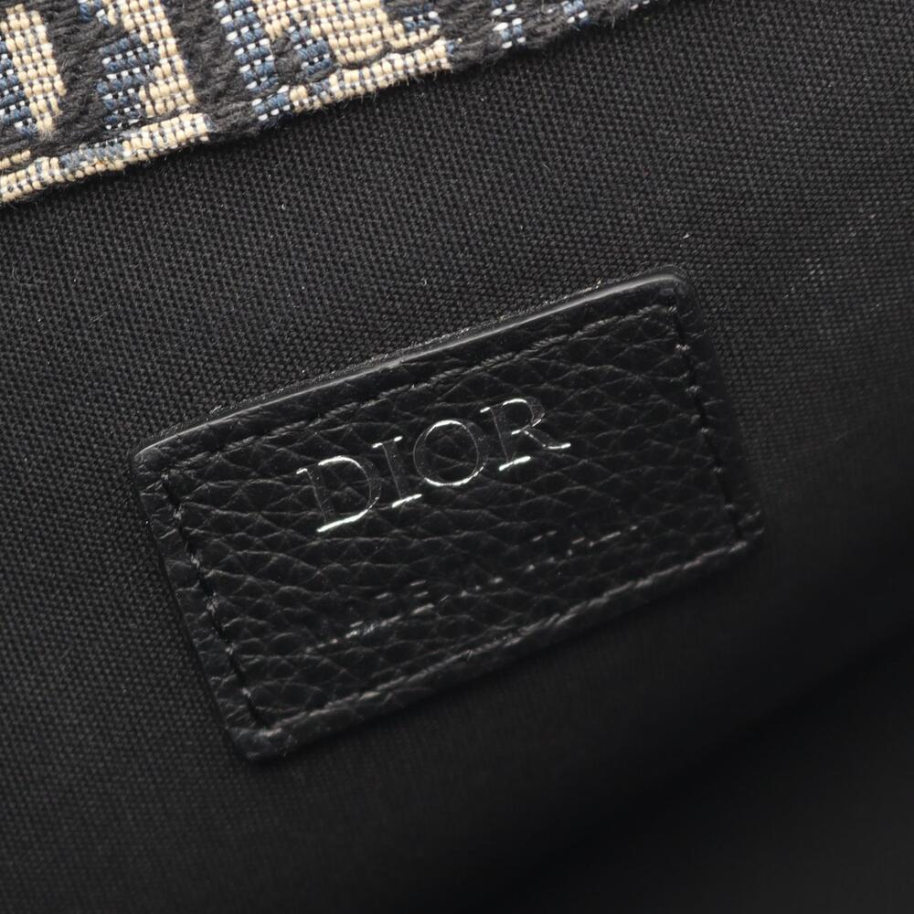 Dior GALLOP Oblique Shoulder Bag Canvas Leather Beige Tan Navy Blue Black - Picture 4 of 5